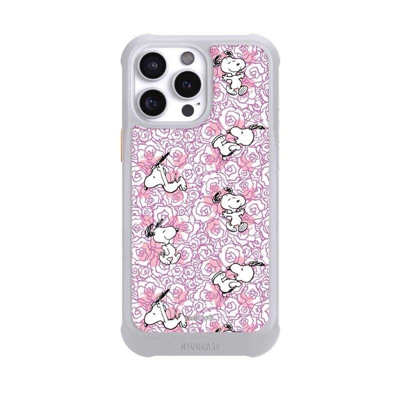 iPhone 16 Pro Max NIVOmax Peanuts Pink Roses Pattern