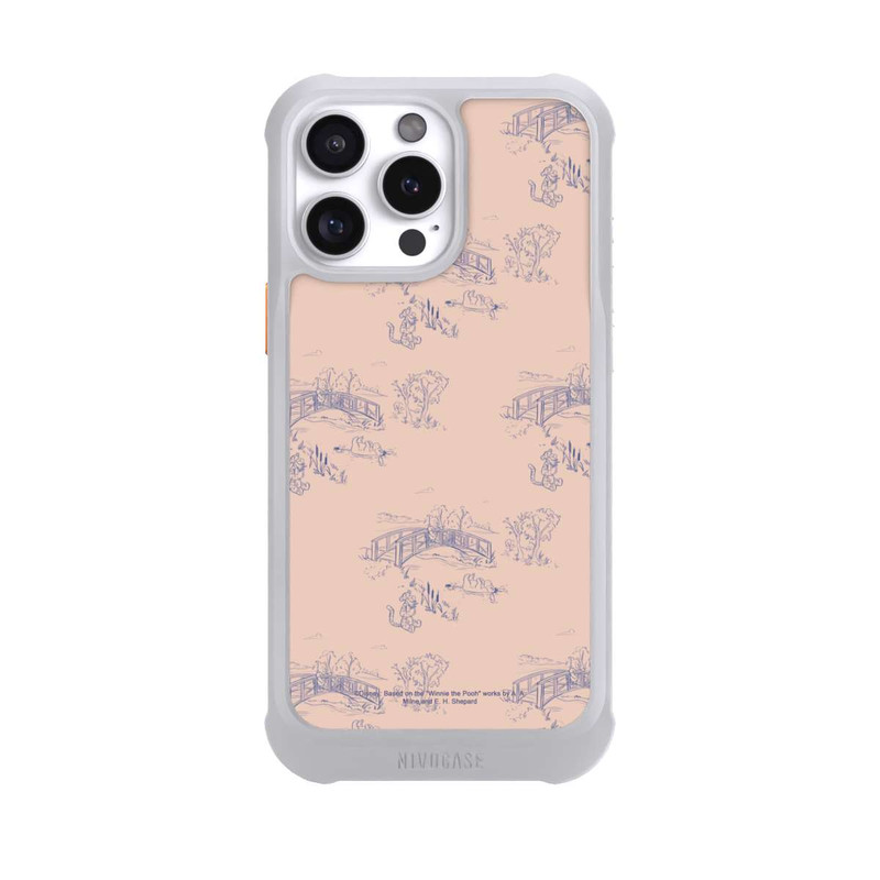 iPhone 16 Pro Max NIVOmax Winnie Puuh Keramik Muster Brücke Pink