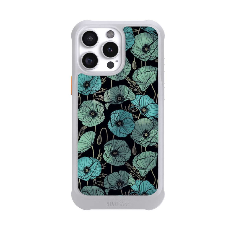 iPhone 16 Pro Max NIVOmax Summer Poppies Green