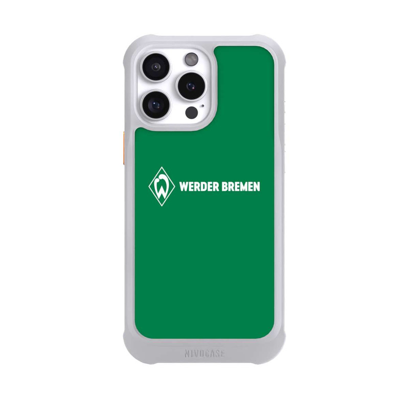 iPhone 16 Pro Max NIVOmax Werder Bremen Schriftzug Raute Grün