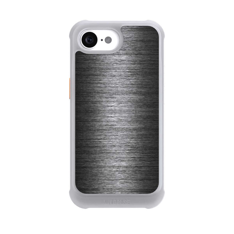 iPhone 16e NIVOmax Aspect Métallique Anthracite