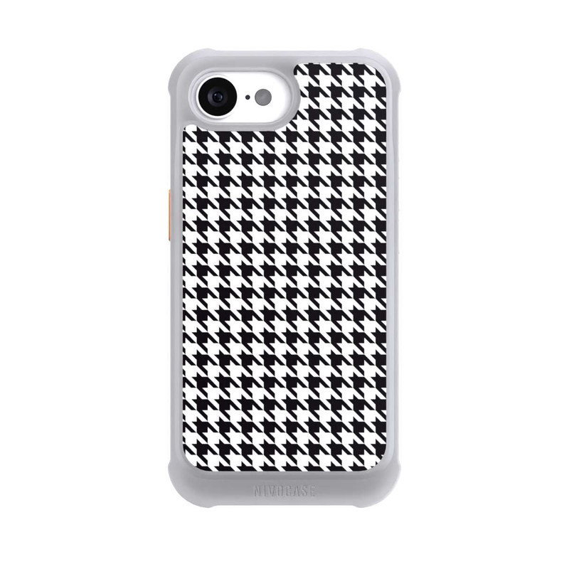 iPhone 16e NIVOmax Houndstooth black-white