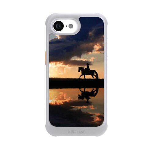 Apple iPhone 16e NIVOmax Ausritt im Sonnenuntergang