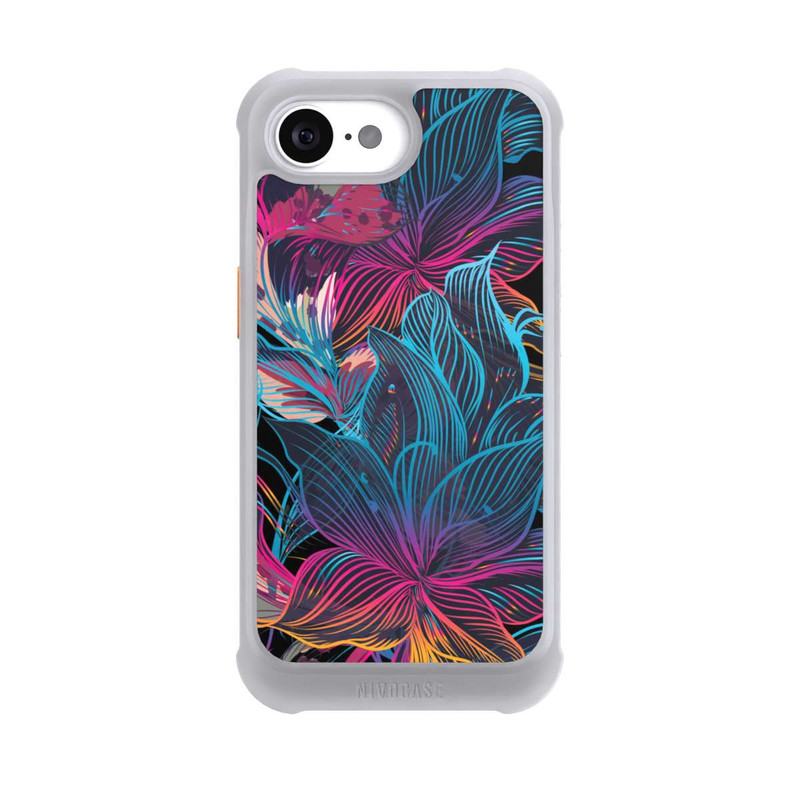 iPhone 16e NIVOmax Le pouvoir des fleurs néon