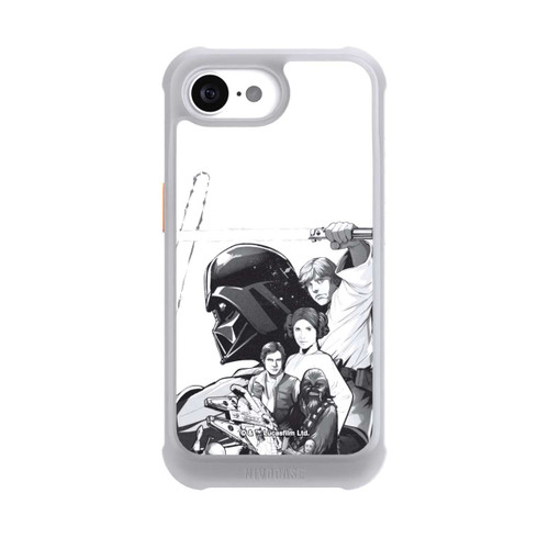 Apple iPhone 16e NIVOmax StarWars Charaktere - Schwarz-Weiß
