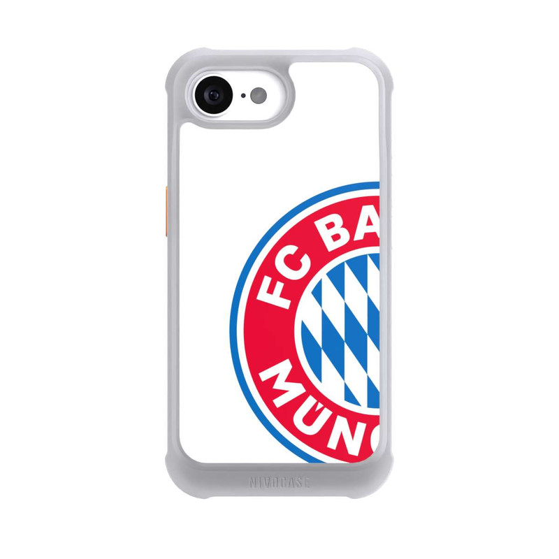 iPhone 16e NIVOmax Grand Logo Bayern Munich - Blanc