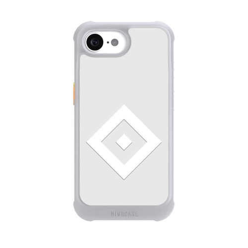 Apple iPhone 16e NIVOmax Rauten Logo auf HSV Grau