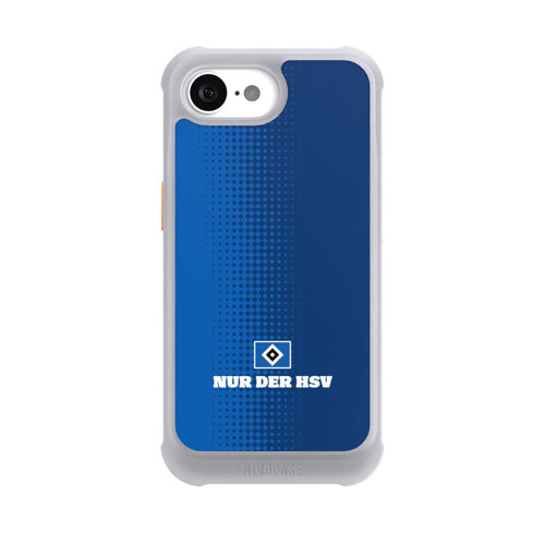 Apple iPhone 16e NIVOmax Nur der HSV - Rautenraster Blau