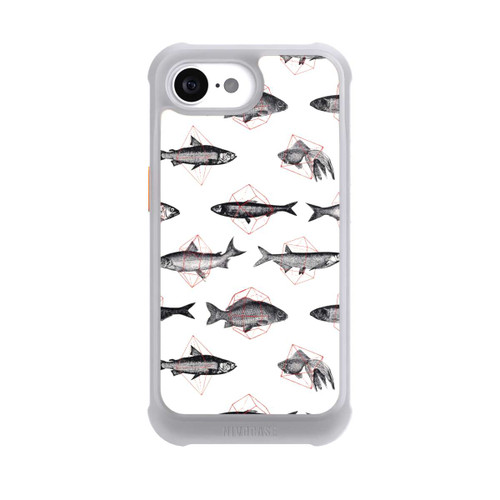 Apple iPhone 16e NIVOmax Fische in Geometrie