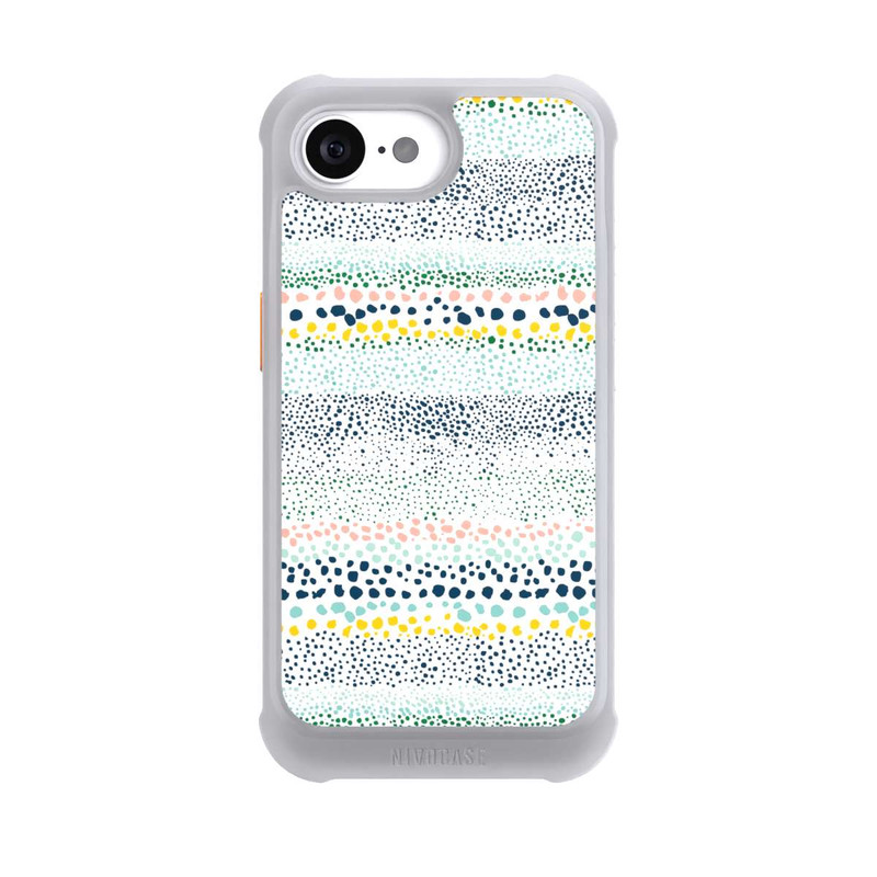 iPhone 16e NIVOmax Petits Points Blanc Texturé