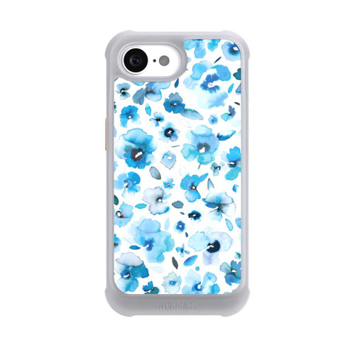 Apple iPhone 16e NIVOmax Fleurs tropicales bleues