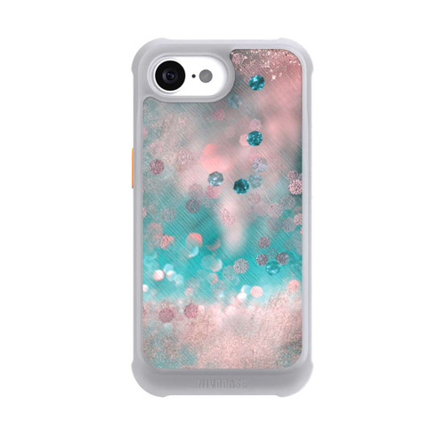 Apple iPhone 16e NIVOmax Turquoise Glamour Glitter Look
