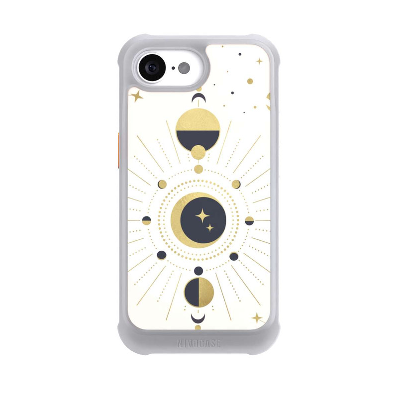 iPhone 16e NIVOmax Abstrakter Rose-Gold-Look