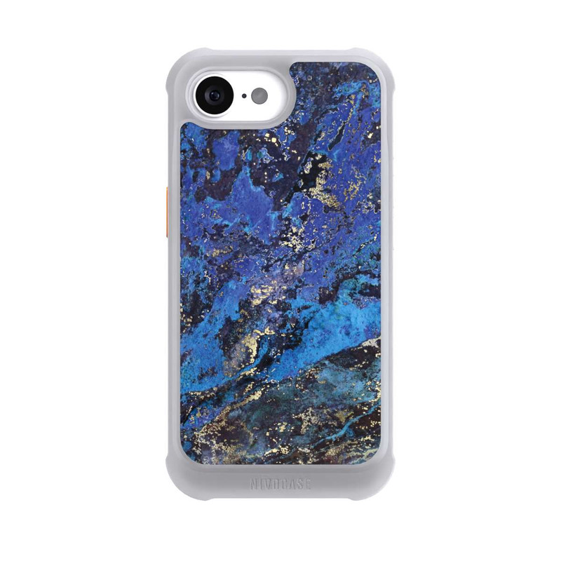 iPhone 16e NIVOmax Lapislazuli blau und gold