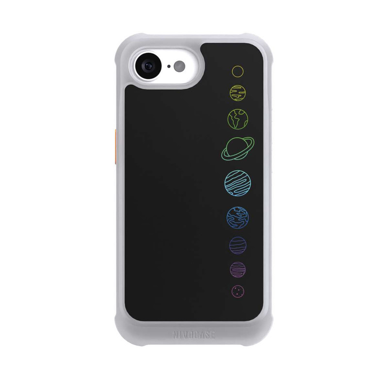 iPhone 16e NIVOmax Planètes colorées