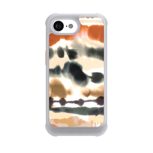 Apple iPhone 16e NIVOmax Lignes d'aquarelle nautique douces orange