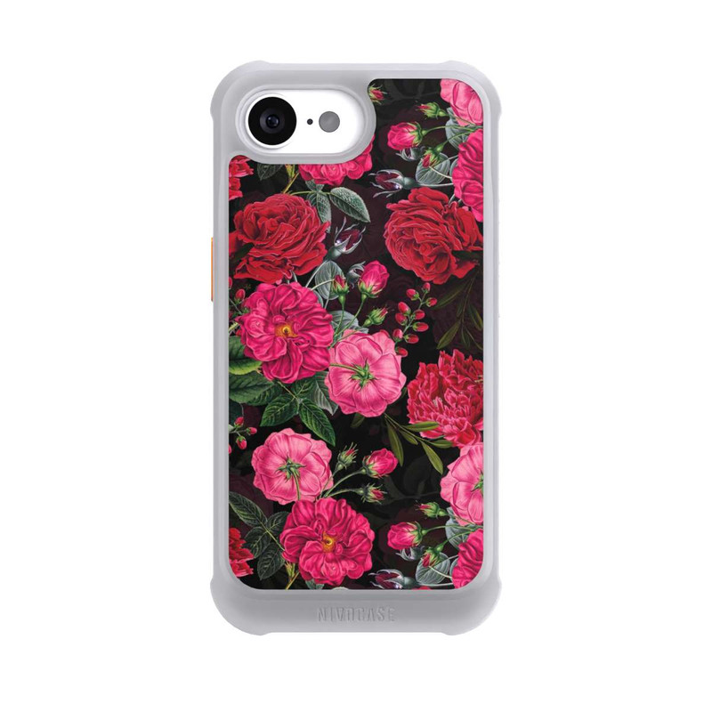 iPhone 16e NIVOmax Pink and Red Flowers