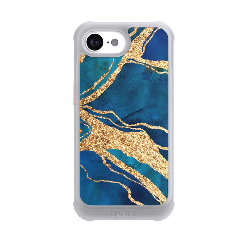 iPhone 16e NIVOmax Edelstein Blaugold