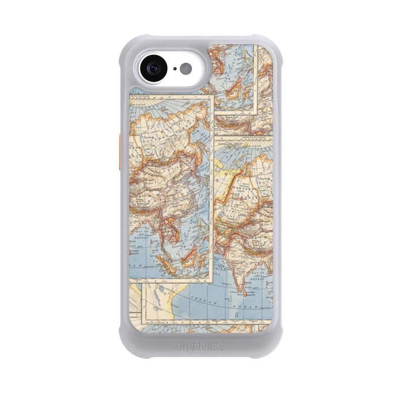 iPhone 16e NIVOmax World Map Vintage
