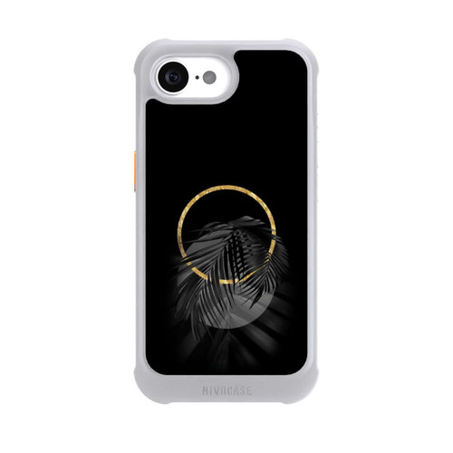 Apple iPhone 16e NIVOmax Black Tropical Leaf