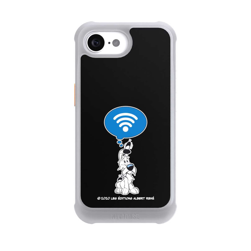 iPhone 16e NIVOmax Idefix W-LAN - Schwarz Hintergrund