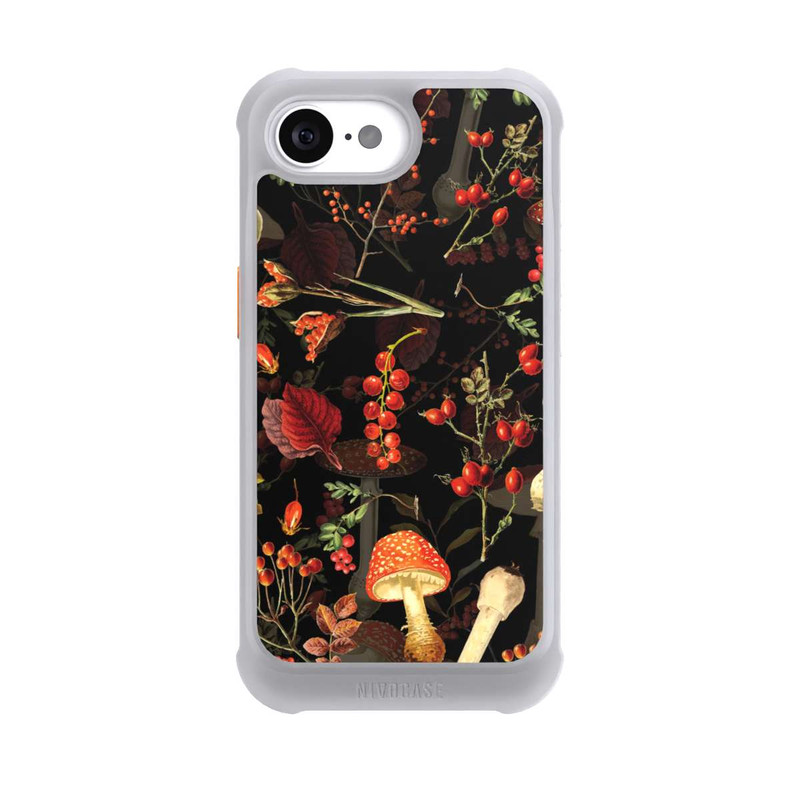 iPhone 16e NIVOmax Pilzmuster Schwarz