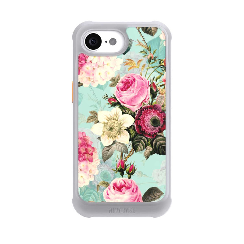 iPhone 16e NIVOmax Turquoise Wallpaper Roses