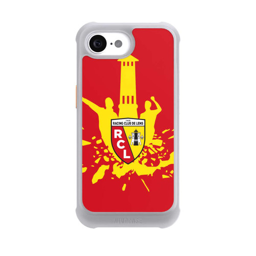 Apple iPhone 16e NIVOmax RC Lens Turm Gelb auf Rot