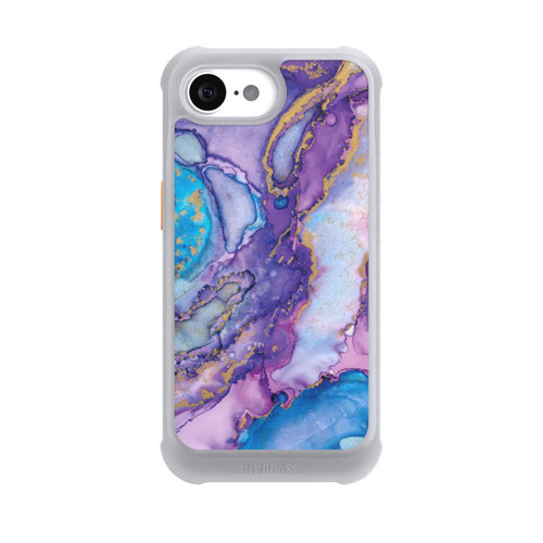 Apple iPhone 16e NIVOmax Purple und Blue Swirl Ink