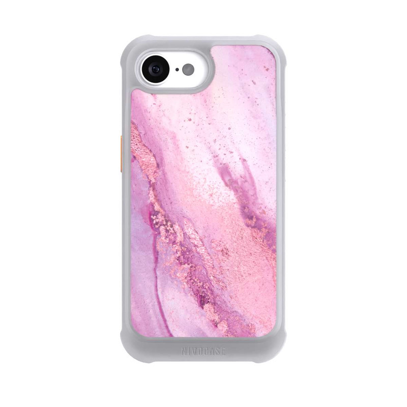 iPhone 16e NIVOmax Purple Marble Wall Ink