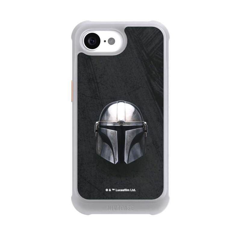 iPhone 16e NIVOmax Schwarzer Mandalorianer Helm