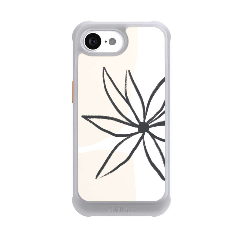 iPhone 16e NIVOmax Blume und Creme