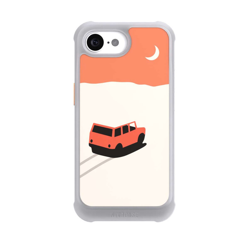 iPhone 16e NIVOmax Voiture dans le désert