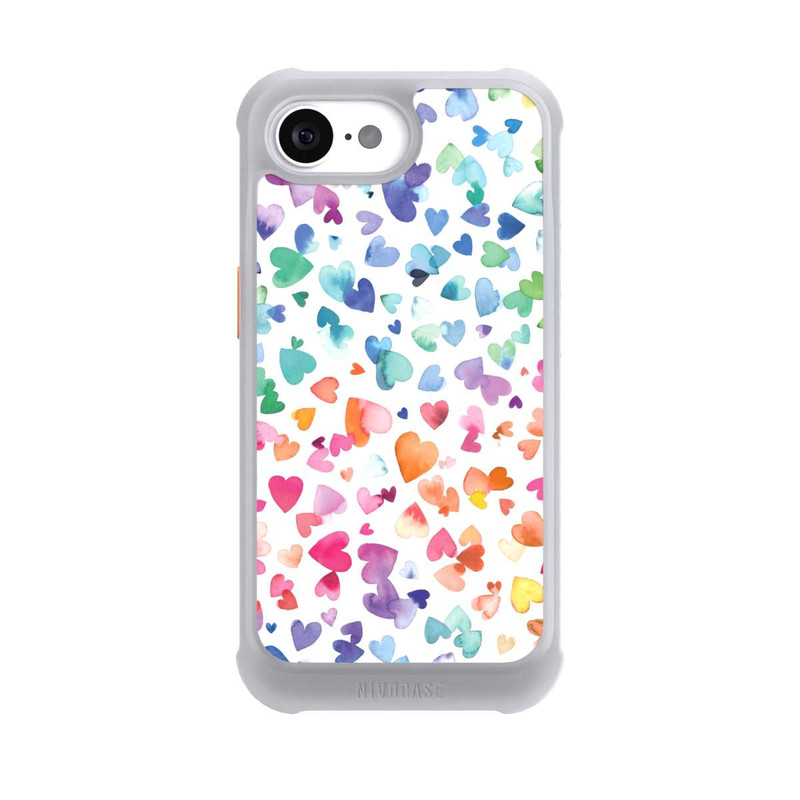iPhone 16e NIVOmax Liebesherzen aquarell