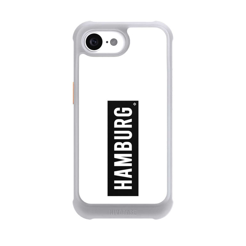 iPhone 16e NIVOmax HSV Hamburg Schwarz Weiss