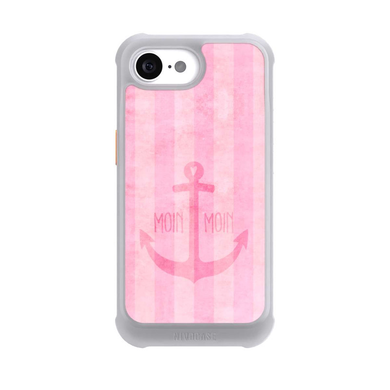 iPhone 16e NIVOmax Moin Moin Stripes Pink
