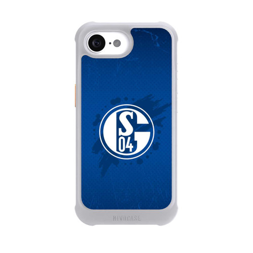 Apple iPhone 16e NIVOmax Schalke 04 Farbe Fleck Blau
