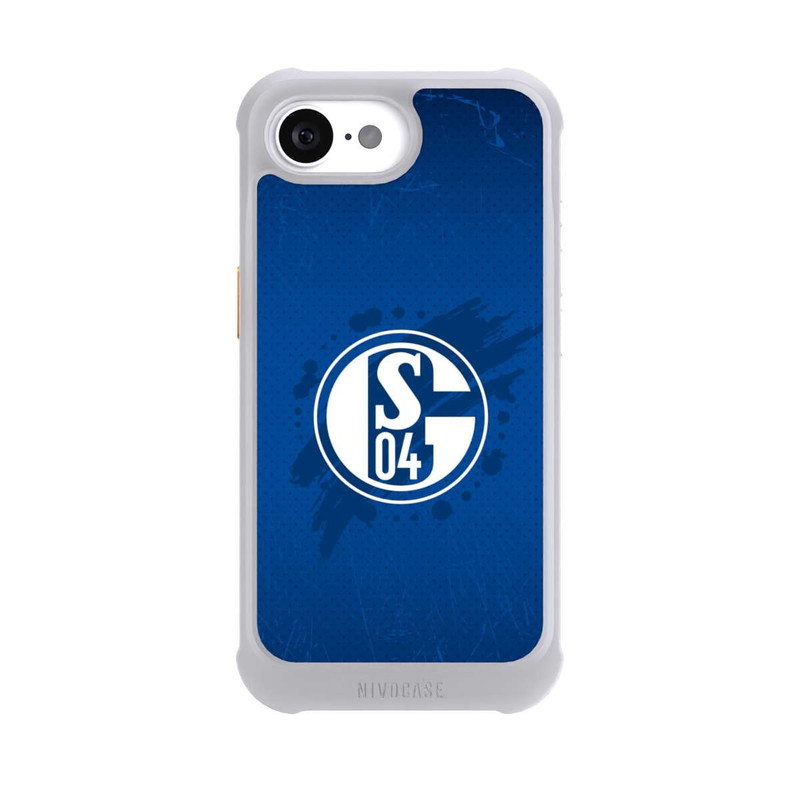 iPhone 16e NIVOmax Schalke 04 Farbe Fleck Blau