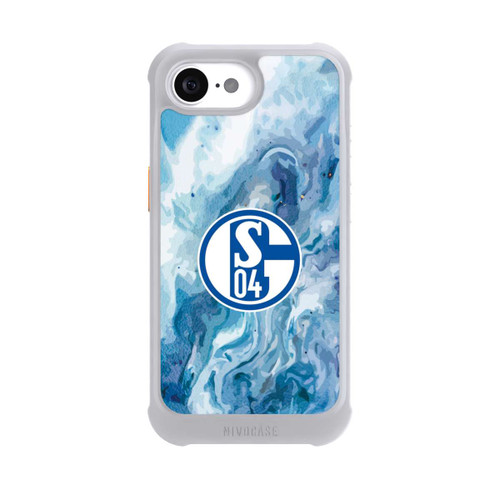 Apple iPhone 16e NIVOmax Schalke 04 Flüssig Blau