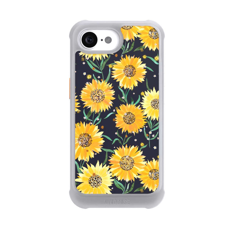 iPhone 16e NIVOmax Sonnenblumen schwarz
