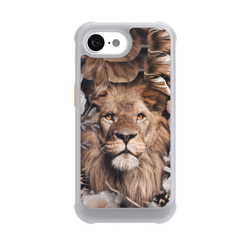Apple iPhone 16e NIVOmax Lion Flower Frame beige