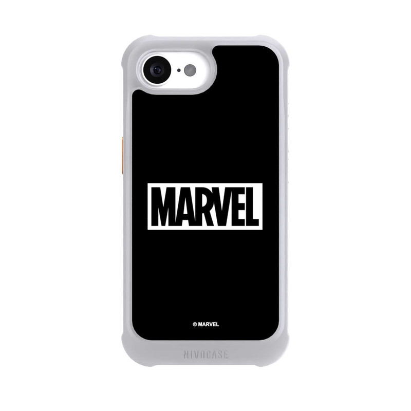 iPhone 16e NIVOmax Marvel Logo Black