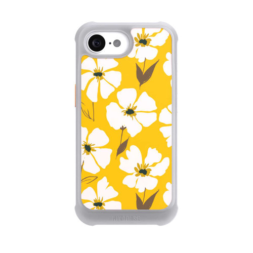 Apple iPhone 16e NIVOmax Blumenwiese auf Gelb Ocker