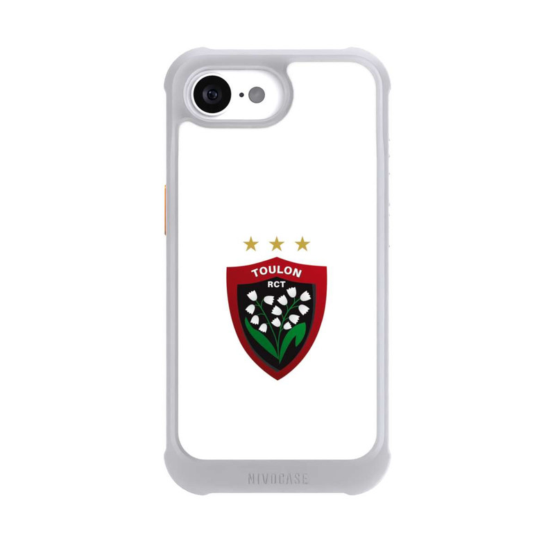iPhone 16e NIVOmax Logo RC Toulonnais Blanc
