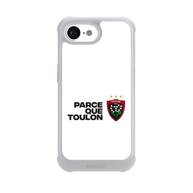 iPhone 16e NIVOmax RC Toulonnais PQT Blanc