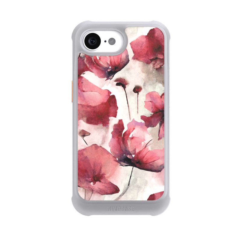 iPhone 16e NIVOmax Wild Poppies Seamless Watercolour with AI