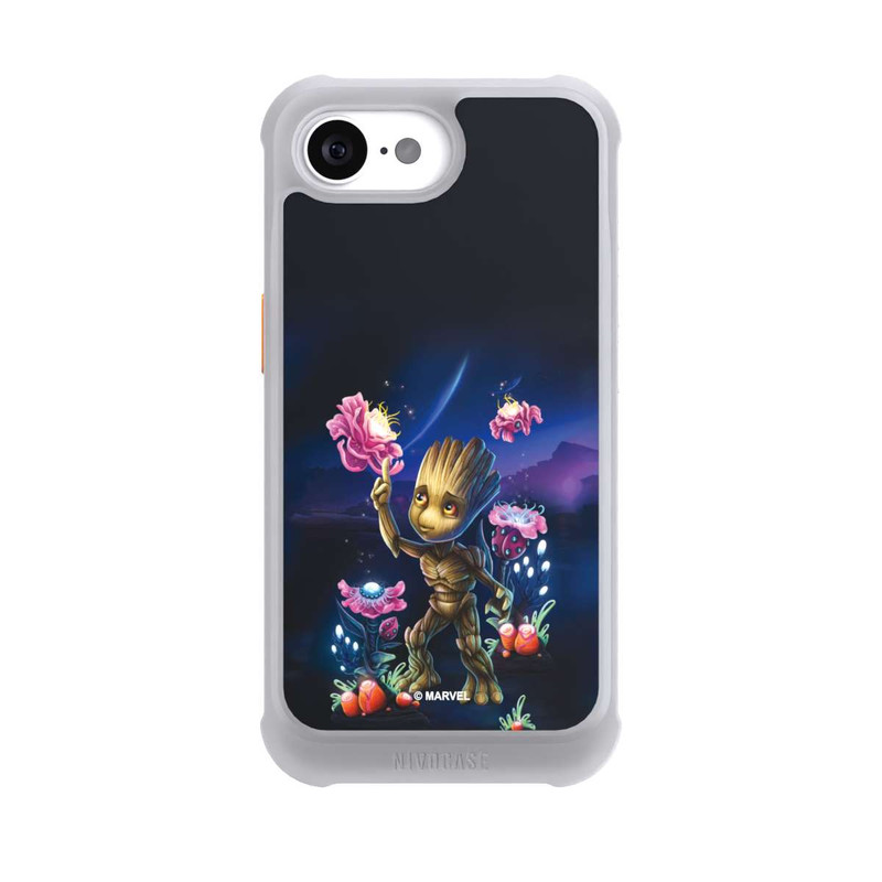iPhone 16e NIVOmax Baby Groot Flowers