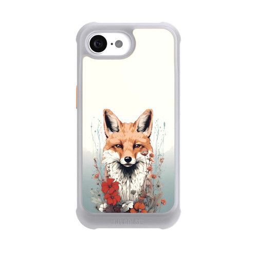 Apple iPhone 16e NIVOmax Renard avec des fleurs