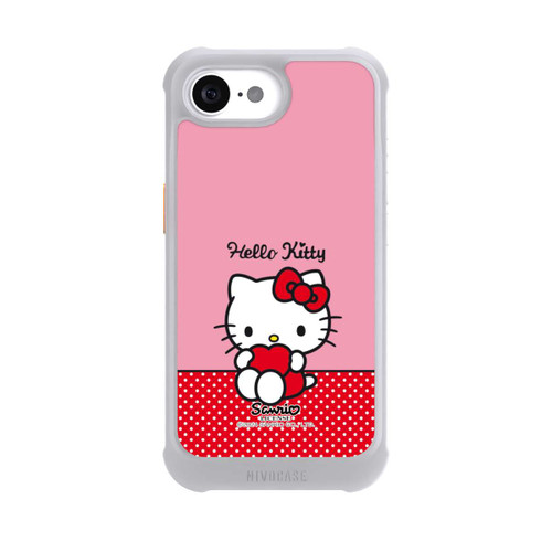 Apple iPhone 16e NIVOmax Hello Kitty sitzend mit Herz