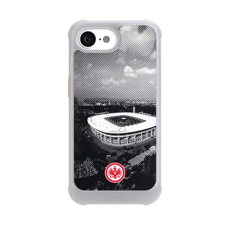 iPhone 16e NIVOmax SGE Stadion Schwarz Weiß